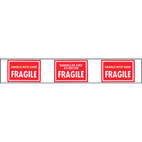 Pre-Printed Message Tapes, 1-7/8" W, White on Red OCP Construction Supplies
