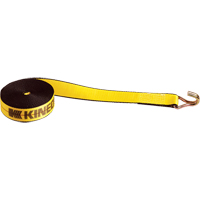Winch Straps, Wire Hook, 2" W x 30' L, 1670 lbs. (751 kg) Working Load Limit OCP Construction Supplies