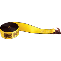 Winch Straps, Flat Hook, 3" W x 30' L, 5400 lbs. (2450 kg) Working Load Limit OCP Construction Supplies