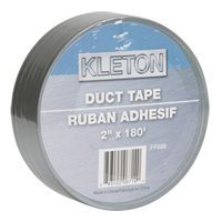 Utility Grade Duct Tape, 9 mils, Silver, 50 mm (2") x 55 m (180') OCP Construction Supplies