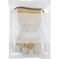 Sacs en poly avec espace inscriptible blanc, Refermable, 12" x 9", 2 mils OCP Construction Supplies