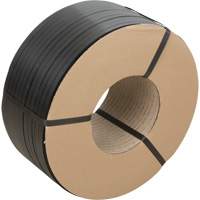 Feuillard, Polypropyl&egrave;ne, 5/8" la x 6000' lo, Noir, Calibre Manuel OCP Construction Supplies