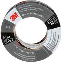 DT8 All-Purpose Duct Tape, 8 mils, Black, 48 mm (2") x 55 m (180') OCP Construction Supplies