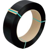 Feuillard, Polyester, 1/2" la x 5800' lo, Noir, Calibre Manuel OCP Construction Supplies