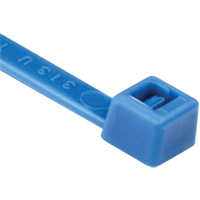 Attaches de c&acirc;bles s&eacute;rie T, Longueur 8", R&eacute;sistance &agrave; la traction 50 lb, Bleu OCP Construction Supplies