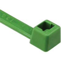 Attaches de c&acirc;bles s&eacute;rie T, Longueur 8", R&eacute;sistance &agrave; la traction 50 lb, Vert OCP Construction Supplies