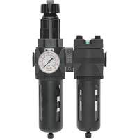 Filter/Regulator & Coalescing Filter Modulair 400 with Standard Bowl & Manual Drain, 3/4" NPTF, 150 PSI, 9.13 fl. oz. Capacity OCP Construction Supplies