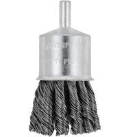 Shaft Mounted Knot Twisted End Brush, 1-1/8" Dia. x 1/4" Arbor OCP Construction Supplies