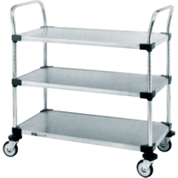 Chariots utilitaires pour service r&eacute;gulier, 2 Tiers, 24" la x 39" h x 24" p, Capacit&eacute; 500 lb OCP Construction Supplies