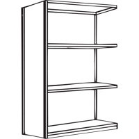 &eacute;l&eacute;ment de rayonnage Interlok, Acier, Sans boulons, Capacit&eacute; 800 lb, 36" la x 88" h x 24" p OCP Construction Supplies
