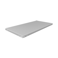 Slotted Angle Shelf, Galvanized Steel, 48" W x 18" D OCP Construction Supplies