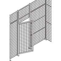 Porte basculante &agrave; guichet pour cloison en treillis m&eacute;tallique, 4' la x 7' h OCP Construction Supplies