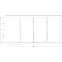 Cabinet d'entreposage &agrave; tiroirs int&eacute;gr&eacute; Interlok OCP Construction Supplies