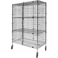 Security Cart, Chrome Plated, 48" x 69" x 24", 500 lbs. Capacity OCP Construction Supplies