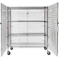 Security Cart, Chrome Plated, 60" x 69" x 24", 500 lbs. Capacity OCP Construction Supplies
