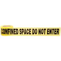 Barricade Tape, English, 3" W x 1000' L, 3 mils, Black on Yellow OCP Construction Supplies