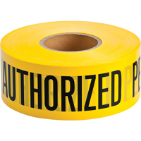 Barricade Tape, English, 3" W x 1000' L, 2 mils, Black on Yellow OCP Construction Supplies