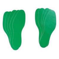Floor Marking Labels, Footprint, 12" L x 3.75" W, Green, Vinyl OCP Construction Supplies