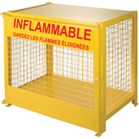 Armoires pour cylindres &agrave; gaz, nbre de bouteilles: 6, 44" , 30" , 37" , Jaune OCP Construction Supplies
