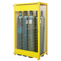 Armoires pour cylindres &agrave; gaz, nbre de bouteilles: 10, 44" , 30" , 74" , Jaune OCP Construction Supplies