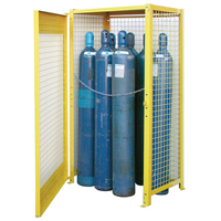 Armoires pour cylindres &agrave; gaz, nbre de bouteilles: 10, 44" , 30" , 74" , Jaune OCP Construction Supplies