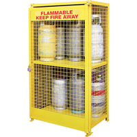 Armoires pour cylindres &agrave; gaz, nbre de bouteilles: 12, 44" , 30" , 74" , Jaune OCP Construction Supplies