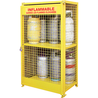 Armoires pour cylindres &agrave; gaz, nbre de bouteilles: 12, 44" , 30" , 74" , Jaune OCP Construction Supplies