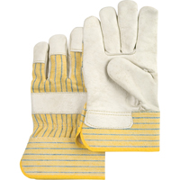 Gants d'ajusteur &agrave; paume s&egrave;che d'usage standard, Grand, Paume en Cuir fleur de vache, Doublure en Coton OCP Construction Supplies