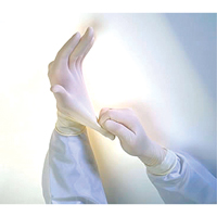 Gants d'examen Qualatex Miracle Grip QRP, Moyen, Latex, 6 mils, Sans poudre, Blanc OCP Construction Supplies