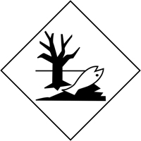 Marine Pollutant Mark TDG Shipping Labels, 4" L x 4" W, Black on White OCP Construction Supplies