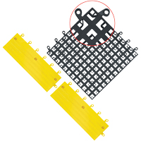 Carrelage no 560 ErgoDeck , PVC, 1-1/2' la c, 1-1/2' lo, 7/8" &eacute;paisseur, Noir OCP Construction Supplies