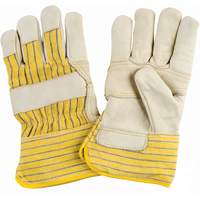 Winter-Lined Patch-Palm Fitters Gloves, X-Large, Grain Cowhide Palm, Cotton Fleece Inner Lining OCP Construction Supplies