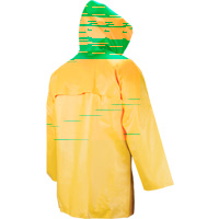 Manteau imperm&eacute;able Neo-slick r&eacute;sistant aux produits chimiques & &agrave; l'acide, Petit, Jaune, N&eacute;opr&egrave;ne OCP Construction Supplies