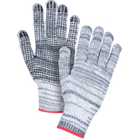 Gants tricot&eacute;s &agrave; pois, Poly/coton, Un c&ocirc;t&eacute;, Calibre 7, Grand OCP Construction Supplies