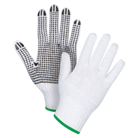 Gants tricot&eacute;s &agrave; pois, Poly/coton, Un c&ocirc;t&eacute;, Calibre 7, Moyen OCP Construction Supplies