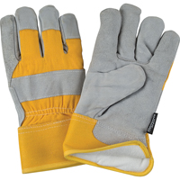 Superior Warmth Winter-Lined Fitters Gloves, Medium, Split Cowhide Palm, Thinsulate Inner Lining OCP Construction Supplies