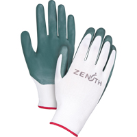 Gants enduits confortables de premi&egrave;re qualit&eacute;, 8/Moyen, R&ecirc;vetement Nitrile, Calibre 13, Enveloppe en Polyester OCP Construction Supplies