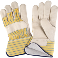 Abrasion-Resistant Winter-Lined Fitters Gloves, X-Large, Grain Cowhide Palm, Cotton Fleece Inner Lining OCP Construction Supplies