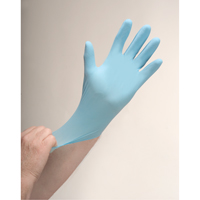 Gants d'examen r&eacute;sistants &agrave; la perforation, Moyen, Nitrile, 4,5 mils, Sans poudre, Bleu OCP Construction Supplies