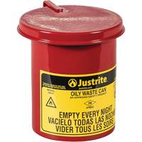 Mini Bench - Top Oily Waste Cans, FM Approved, 0.45 US gallon, Red OCP Construction Supplies
