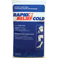 Compresse froide instantan&eacute;e Rapid Relief, Froid, Utilisation unique, 9" x 6" OCP Construction Supplies
