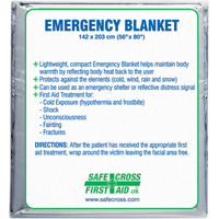 Rescue Foil Blankets, Aluminized Polyester OCP Construction Supplies
