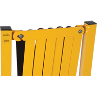 Barri&egrave;re extensible, 37" h x 11' lo, Noir/Jaune OCP Construction Supplies