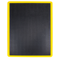Tapis antifatigue en d&ocirc;me, &agrave; bulles, 2' x 3' x 1/2", Noir, Caoutchouc OCP Construction Supplies
