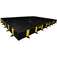 Bermes Rigid-Lock QuickBerm, Capacit&eacute; 2990 gal. US, 20' la x 20' lo x 12" h, Paroi &agrave; piquets OCP Construction Supplies