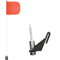 Tiges de s&eacute;curit&eacute; pour travaux l&eacute;gers Safety Whip, Fixation Fen&ecirc;tre, Hauteur 5', Orange OCP Construction Supplies