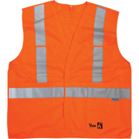 Fire Retardant Safety Vest, High Visibility Orange, Medium/Small, Polyester OCP Construction Supplies