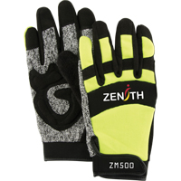 Gants de m&eacute;canicien ZM500 haute visibilit&eacute; r&eacute;sistants aux coupures, Paume PEHP, Taille 2T-Grand OCP Construction Supplies