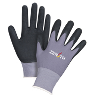 Gants ZX-1 de premi&egrave;re qualit&eacute; compatibles avec les &eacute;crans tactiles, 8/Moyen, R&ecirc;vetement Nitrile/Mousse de nitrile, Calibre 15, Enveloppe en Nylon OCP Construction Supplies