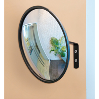 Convex Mirror with Bracket, Indoor/Outdoor, 12" Diameter OCP Construction Supplies